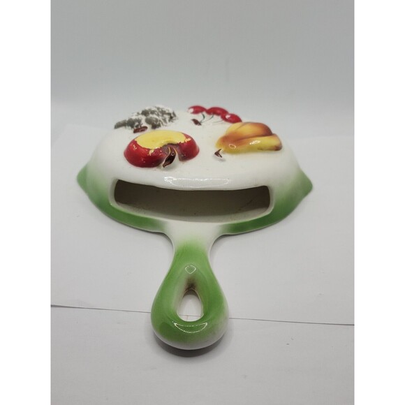 Vintage Lefton Mold Fruit Apple Cherry Farmhouse Cottage Decor Dish - Picture 5 of 7